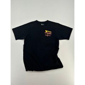 In-N-Out Burger California Graphic T-Shirt Mens Large Black Sunset Classic Car